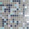 Glass Orro mosaic STONE GRAY 32.7х32.7 микс /перламутровая стеклянная, чип 20х20 квадратный