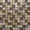 Glass Orro mosaic TORONTO 30х30 микс бежевая/коричневая стеклянная, чип 23х23 квадратный