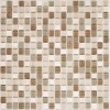 Миксы ORRO Mosaic Glasstone GEOLOGIE 09 30х30 микс бежевая/коричневая глянцевая, чип 15х15 квадратный