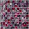 Миксы ORRO Mosaic Glasstone KROCUS 29.5х29.5 микс красная/серая глянцевая с орнаментом, чип 23х23 квадратный