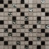 Миксы ORRO Mosaic Glasstone LINEN WOOD 30х30 микс бежевая/золотая глянцевая, чип 23х23 квадратный