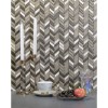 Каменная ORRO Mosaic Lux Мозаика из вулканического туфа MARSEL BROWN 31,5x31,5 — фото 2