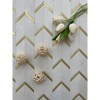 ORRO Mosaic Lux Мраморная мозаика с латунными вставками ATLANTIDA 30x32 — фото 2
