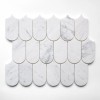 Каменная Stone Мозаика Orro mosaic Asti White 26х31.5, чип 50.8х103 чешуя