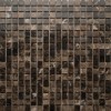 Каменная Stone Orro mosaic EMPERADOR DARK POL 30.5х30.5 полированная, чип 15х15 квадратный