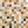 Каменная Stone Orro mosaic MOSES POL 30.5х30.5 разноцветная, чип 23х23 квадратный