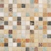 Stone Orro mosaic MOSES TUM 30.5х30.5 разноцветная каменная, чип 23х23 квадратный
