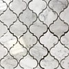 Stone Orro mosaic ROVENA BIANCO 25х33.5 полированная каменная, чип фигурный