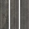 Настенная Paradyz Клинкерная плитка Carrizo Basalt Elewacja Struktura Stripes Mix Mat 40х6,6