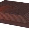 Клинкерные Paradyz Ступень угловая структ. Cloud Brown Duro 30х30х1.1