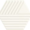 Настенная Paradyz Woodskin Bianco Heksagon Struktura C 19.8х17.1