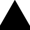 Настенная Petracers Triangolo Fondo Nero Matt 17х17