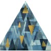 Настенная Petracers Triangolo Impressioni Oro Su Azzurro 17х17