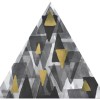 Настенная Petracers Triangolo Impressioni Oro Su Nero 17х17