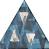 Настенная Petracers Triangolo Impressioni Platino Su Azzurro 17х17