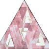 Настенная Petracers Triangolo Impressioni Platino Su Rosa 17х17