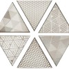 Настенная Petracers Triangolo Vibrazioni Platino 17х17