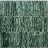 Каменная Pixel Венеция PIX 356 Spider Green, чип 10/12/15*100 мм, сетка 300х305x8 мм, Полированная