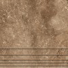 Керамогранитные Ступень ProGRES Ceramica GNR12030421-G Магма / Magma 30х120 с насечками — фото 4