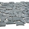 Sekitein Сланец и галька Каменная мозаика MS0509 IL МРАМОР чёрный 30x30 — фото 3