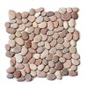 Sekitein Сланец и галька Каменная мозаика MS8002 PINK ГАЛЬКА бледно-розовая 30x30 — фото 3