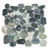 Sekitein Сланец и галька Каменная мозаика MS9002 BC МРАМОР НЕФРИТОВЫЙ круглый 30x30 — фото 4