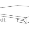 Керамогранитные Seranit Bruno Perla Black Full Lappato 33x120 Лаппатированная