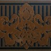 Бордюр Serra Lush (Fancy) Damasco Listello Black Glossy 7x30
