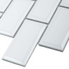 Керамическая Starmosaic Brick   Metro Мозаика Star Mosaic AM81945 / С0003967 Metro White 28.8х29.4, чип 45х95 мм прямоугольный — фото 2