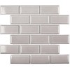 Керамическая Starmosaic Brick   Metro Мозаика Star Mosaic AM81946 / С0004007 Metro Grey 29.1х29.5, чип 45х95 мм прямоугольный