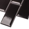 Керамическая Starmosaic Brick   Metro Мозаика Star Mosaic AM84445 / С0003968 Metro Black 28.8х29.4, чип 45х95 мм прямоугольный — фото 2