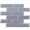 Керамическая Starmosaic Brick   Metro Мозаика Star Mosaic KM41843 / С0003970 Metro Bluish-Grey 28.7х29.5 серо-голубая, чип 45х145 мм прямоугольный