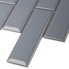 Керамическая Starmosaic Brick   Metro Мозаика Star Mosaic KM41843 / С0003970 Metro Bluish-Grey 28.7х29.5 серо-голубая, чип 45х145 мм прямоугольный — фото 2