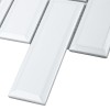 Керамическая Starmosaic Brick   Metro Мозаика Star Mosaic KM82895 / С0003969 Metro White 28.7х29.5, чип 45х145 мм прямоугольный — фото 2