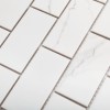 Керамическая Starmosaic Brick   Metro Мозаика Star Mosaic PMB82223 / С0004062 Brick Carrara Matt 29.1х29.5, чип 45х95 мм прямоугольный — фото 2