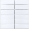 Керамическая Starmosaic Brick   Metro Мозаика Star Mosaic V-VW56000 / С0004010 White Matt 30х30, чип 47х147 мм прямоугольный