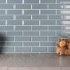 Starmosaic Керамическая мозаика Metro Bluish-Grey Glossy 45х145 (KM41843) 28,7х29,5 — фото 2