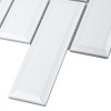 Starmosaic Керамическая мозаика Metro White Glossy 45х145 (KM82895) 28,7х29,5 — фото 2