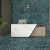 StaroSlabs Керамический слэб С0005912 Nord Verde Luminous Double Polished 120х280 зеленый полированный под мрамор — фото 4