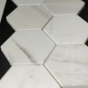 Каменная Stone4Home Мозаика из камня Мозаика Hexagon MwP 74x74 (270X305X9), натур. мрамор — фото 2