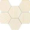 Керамическая Tubadzin Мозаика Ms-Horizon hex ivory 28,9х22,1