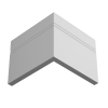 Плинтусы напольные Плинтусы Плинтус белый Ultrawood можно не красить Base 5380 p (2000 x 110 x 10 мм.) — фото 5