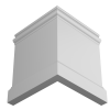 Плинтусы напольные Плинтусы Плинтус белый Ultrawood можно не красить Base 5800 p (2000 x 230 x 20 мм.) — фото 3