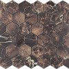 Керамическая Мозаика Velsaa Copper Slab Black Mosaic Hexagone 30.9х32.2 — фото 5