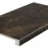Керамогранитные Velsaa Ступени Copper Slab black Ступень с капиносом 60х33