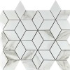 Керамическая Мозаика Velsaa Mosaic Statuario Eva Mosaic 3d Diamond 34.7х37.1 — фото 4