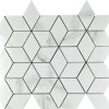 Керамическая Мозаика Velsaa Statuario Eva Mosaic 3d Diamond 34.7х37.1 — фото 3