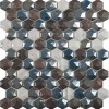 Керамическая Elite Hex (На Сетке) Мозаика Vidrepur С0002977 Hex Glacier Mix (на сетке) 30.7х31.7
