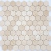 Каменная Leedo (Caramelle) Pietrine Hexagonal Crema Marfil MAT hex 18x30x6 — фото 2