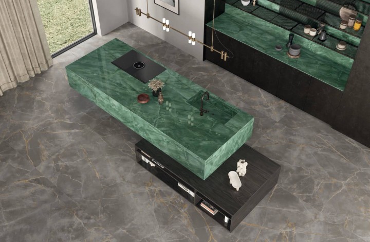 Фото коллекции Лаппатированный Atlas Concorde Marvel Gala Exotic Green 60x120